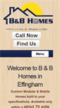 Mobile Screenshot of bandbhomes.com